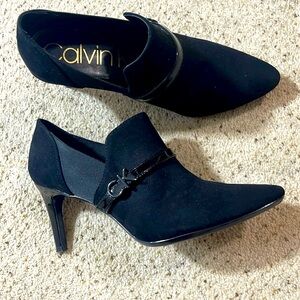 Calvin Klein Black Pointy Stiletto Heels